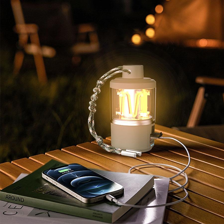 Rechargeable LED Camping Light - Portable Handheld Flashlight for Hiking, Emergency & Outdoor Adventures
