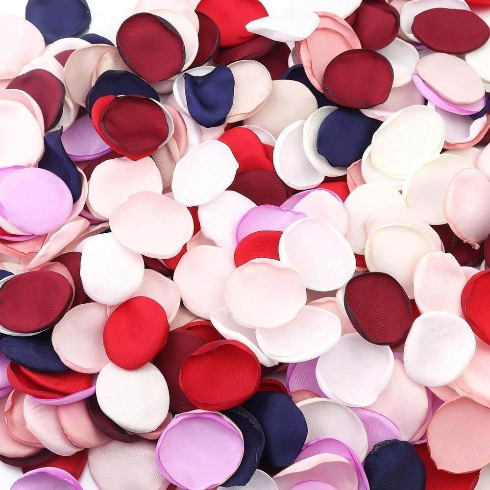 30/50/100pcs White Artificial Rose Flowers Silk Homme Decor Silk Rose Petals Bridal Showers