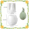 Latests Models Easter Rabbit Egg Shaped Candle Holder Jar Silicone Mold DIY Bunny Storage Box Plaster Gypsum Making Mould Easter