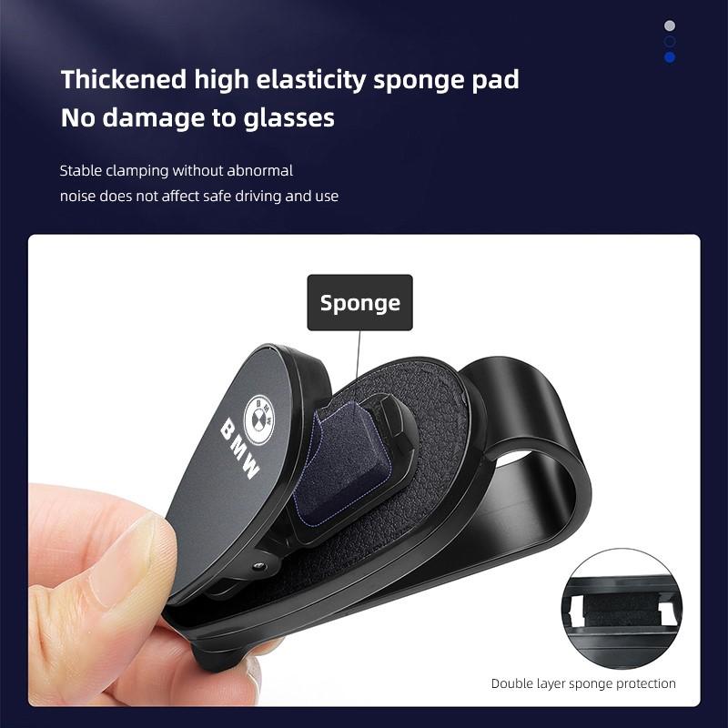 Multi functional Car Sun Visor Sunglasses Card Ticket Holder Glasses Clip Valve Cap For BMW X1 X2 X3 X5 X4 X6 X7 iX3 F20 F10 F07
