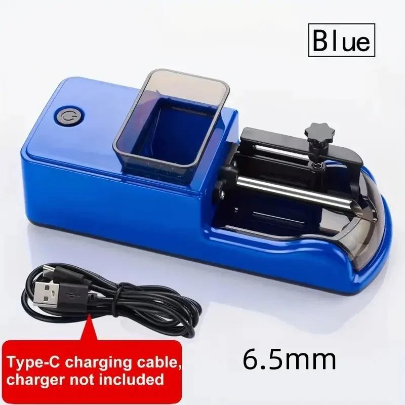 Automatic Triple Size Electric Cigarette Rolling Machine, 8.0/6.5/5.5mm Adjustable High Power Roller for Home Use