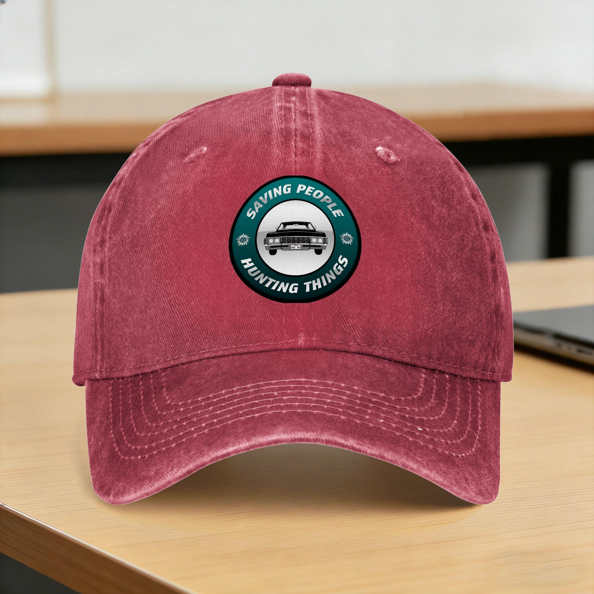 Impala Supernatural SPN IMPALA Casual Baseball Cap For Couple Women Summer Outdoor Sports Trucker Hat Streetwear Snapback Cap One Size