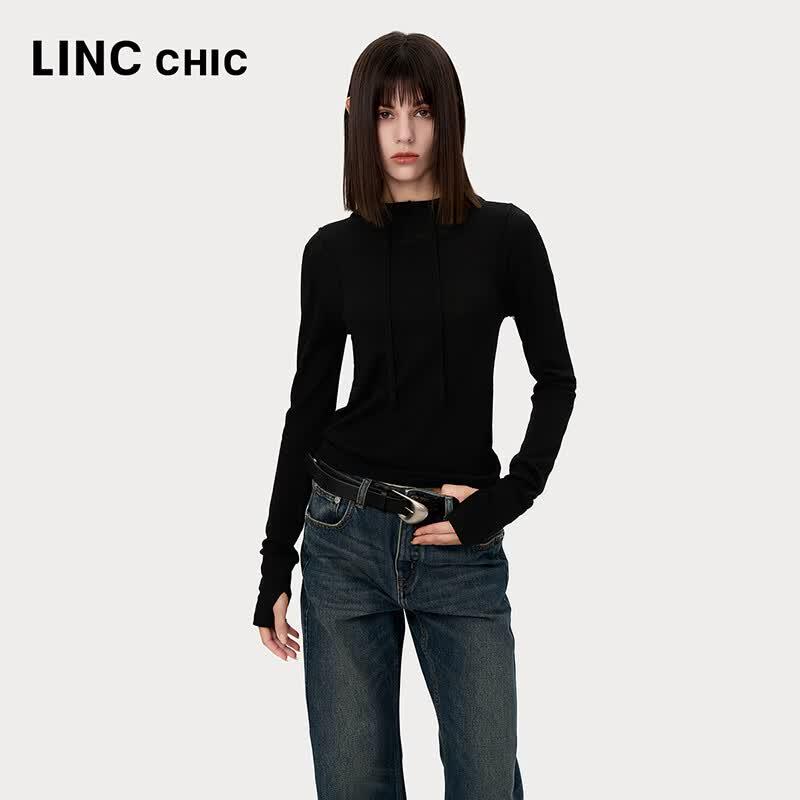 Jinyujie Women s 100% Merino Wool Hooded Pullover M