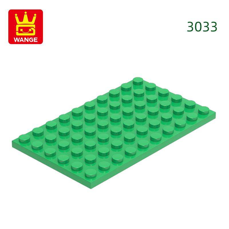 12Pcs/Lot 3033 6x10 Basic Plate Builidng Bricks Moc Parts Works With featuring Blocks DO IT YOURSELF Children's Assembly Playthings Gift Idea Box