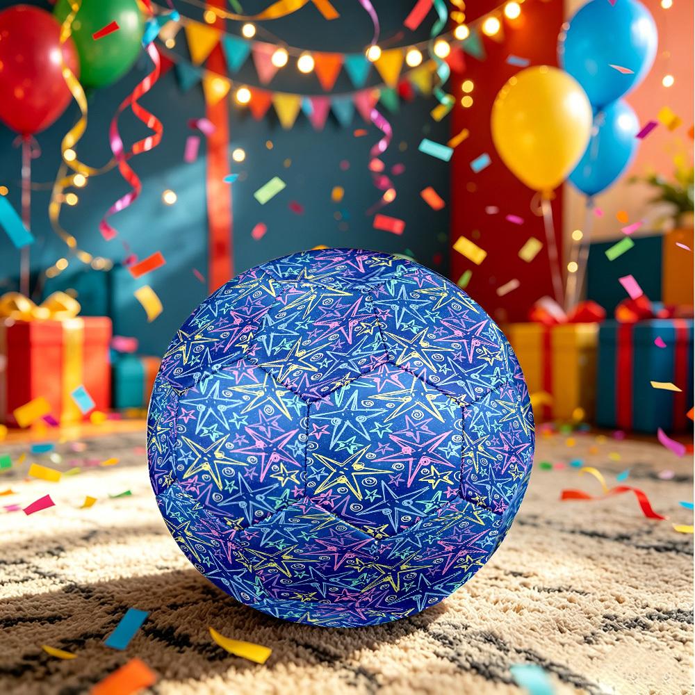 1pc Colorful Starry Sky Theme Soccer Ball Football, Size 5, Lightweight PVC, Outdoor Training Soccer Ball,Gift j60434 Size 5