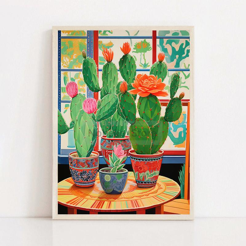 Мексиканский постер с кактусом, Матисс, традиционный мексиканский художественный принт, картина на холсте, настенные художественные фотографии, Декор кактуса для дома 21x30cm No Framed