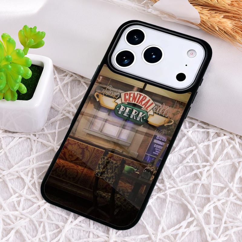 Central Perk Coffee Friends TV Phone Case for iPhone 17 Air 16 15 11 12 14 13 Pro Max Shockproof Cover