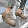 Modne męskie sneakersy z wycięciami Klasyczne męskie mokasyny Oddychające męskie sandały sportowe z siateczki Lekkie buty do chodzenia Płaskie buty outdoorowe na plażę