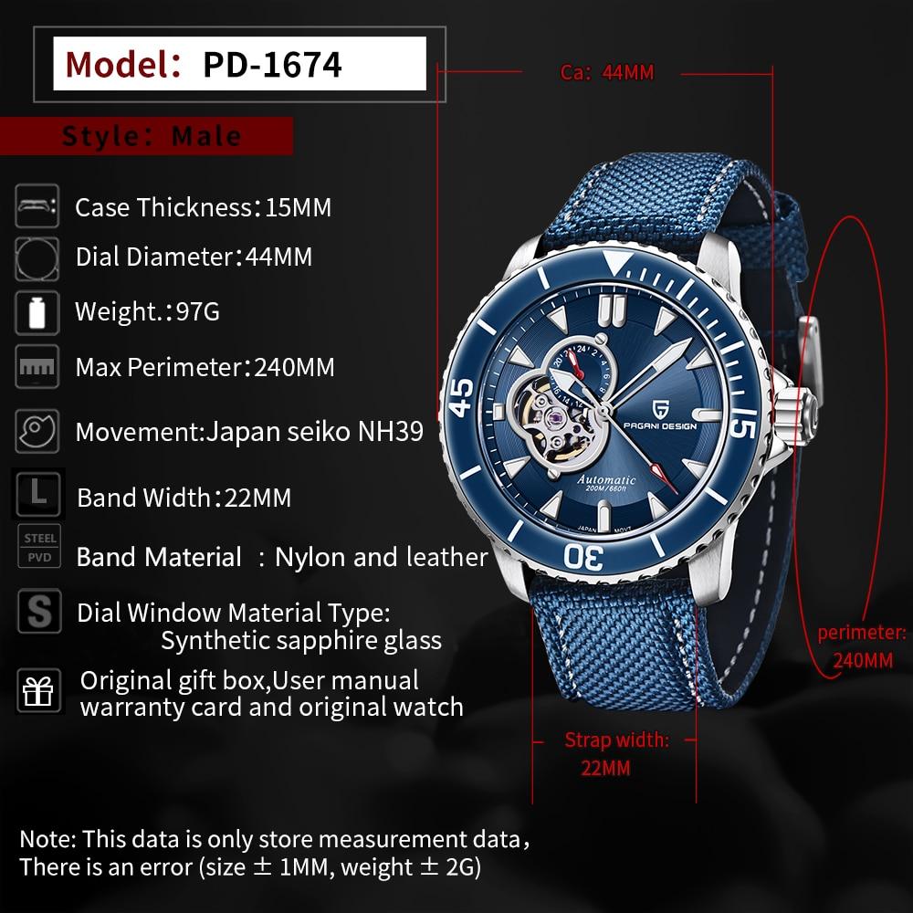 2021 Nuovo PAGANI DESIGN Giappone NH39 Movimento 200M Orologi da uomo  impermeabili in acciaio inossidabile Orologio da uomo meccanico automatico  in acciaio inossidabile acquista in modo economico — spedizione gratuita,  recensioni reali