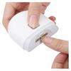 Electric Nail Clipper with LED Light, Automatic Nail Trimmer for Manicure, White Compact Design