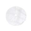 White Faux Rabbit Fur & Velvet Christmas Tree Skirt - Long Hair Style