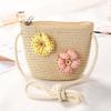 Mini Fashion Handmade Girls Summer Children Weaving Bag Shoulder Bag Handbags Straw Beach Bag