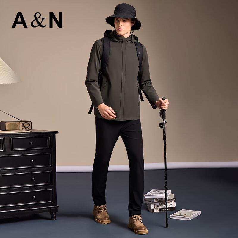 Men's High-Elastic Outdoor Down Jacket with Detachable Hood