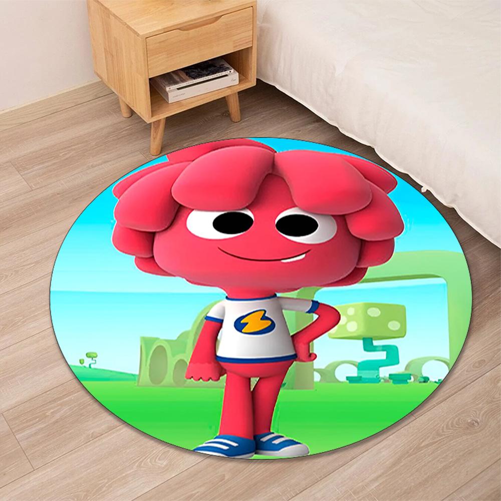 Jelly Jamm Printed Round Rug Carpet Chair Rug Area Rug Entryway Doormats,for Office Chair Living Room Bedroom Kitchen Room.