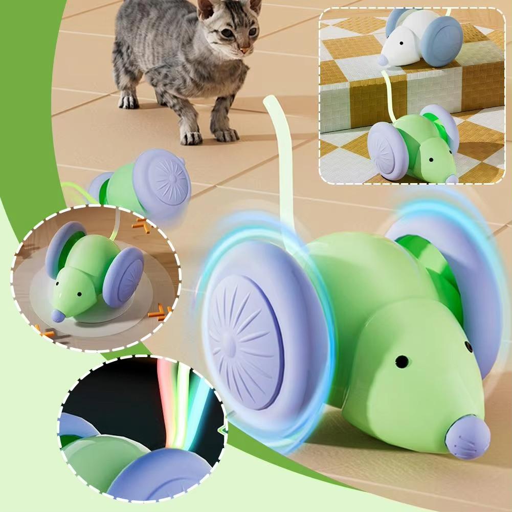 Pet Toys Interactive Cat Toy Electric Mouse Car - Automatic Teaser with Intelligent Obstacle Avoidance Pet Products Smart Toy Ball Puppy Kitten Gift