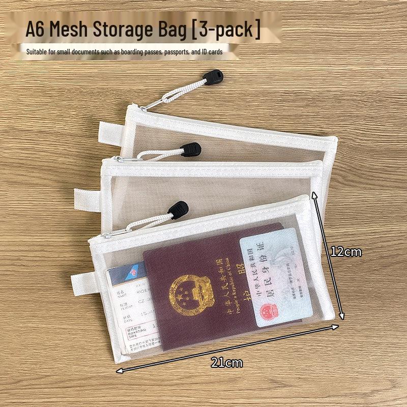 

Transparent Travel Document Organizer