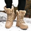 Snow Boots Winter Piled Thickened Ski Shoes Waterproof, Non-slip and Warm Cotton Shoes Cold-resistant 30