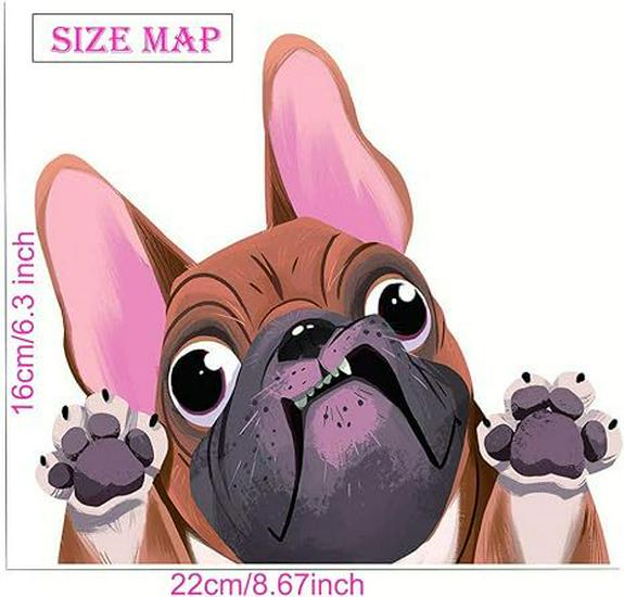 

Милые водонепроницаемые наклейки на окна автомобиля с собаками и забавные виниловые наклейки