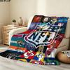 National Football League Print Flannel Blanket, High Quality Comfortable for All Seasons, Home Decor, Warmth and Comfort, Perfect for Christmas Gifts