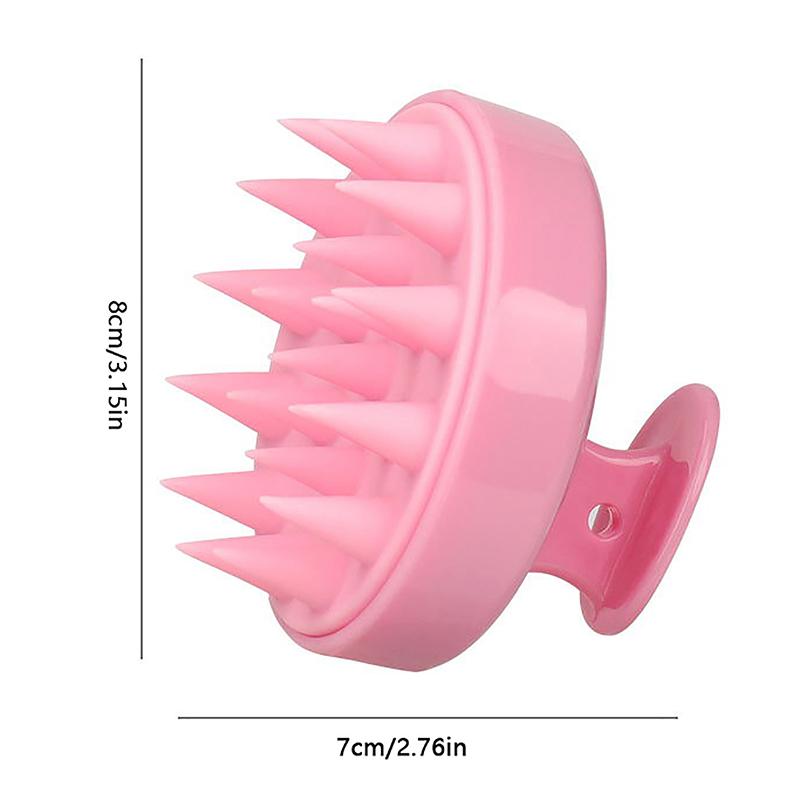 Plastic Silicone Massage Comb Clean The Scalp Thoroughly Scalp Massage Easy Foaming Head Massage Brush Shampoo Brush Bath Comb