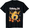 Kids 6 Year Old Monarch butterfly papillon 6th Birthday Girl T-Shirt