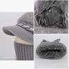 Winter Hat Scarf Integrated Knitted Wool Hat Women's Outdoor Cycling Fleece Warm Ear Protective Hat