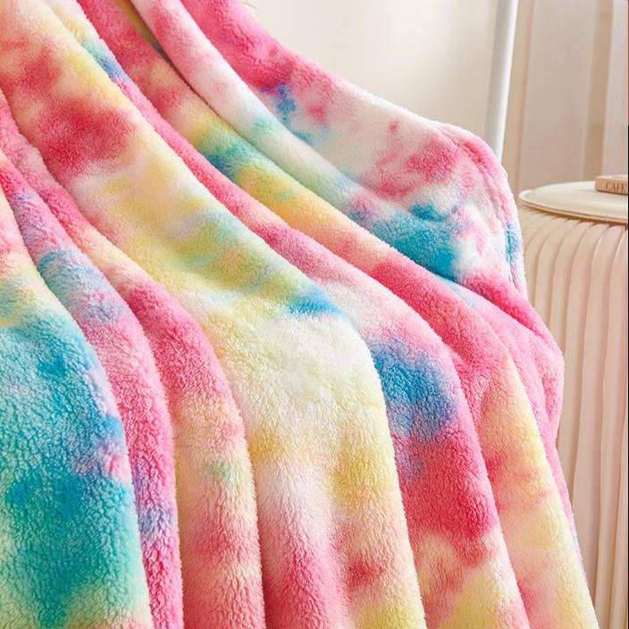 Manta, Manta de Felpa Tie Dye, Manta Cálida