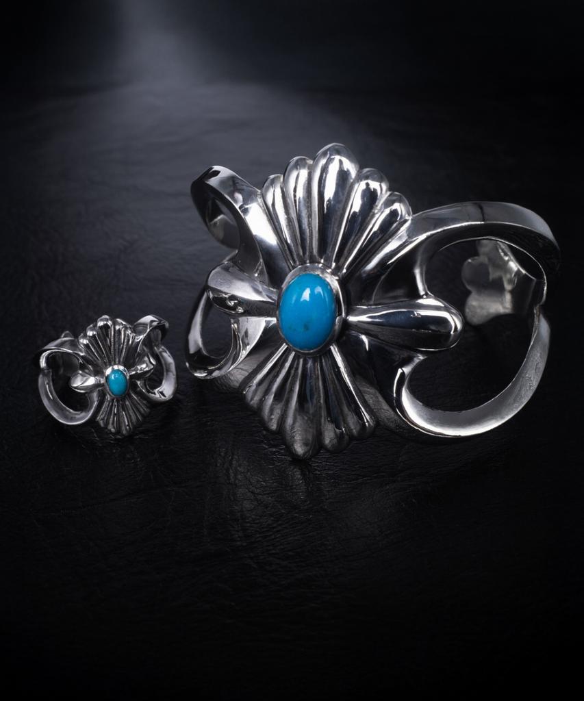 Josilver Morning Glory Ring (Turquoise)