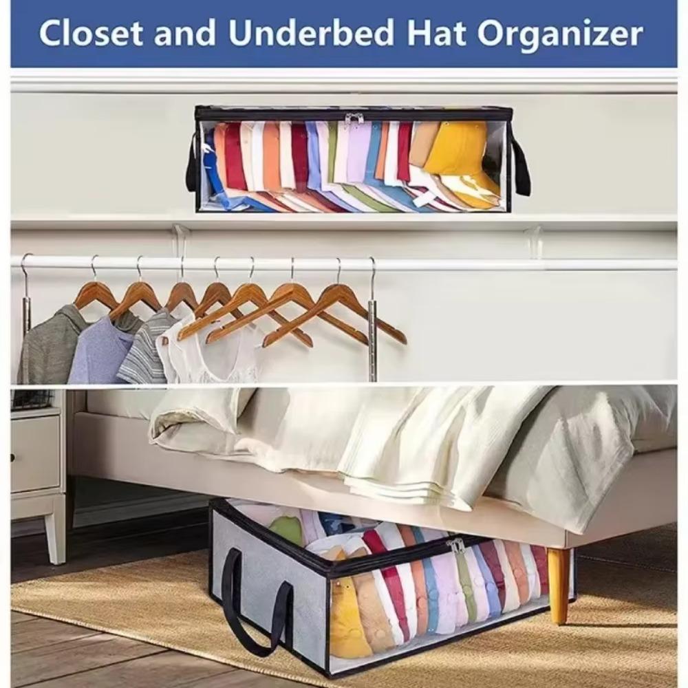 Non Woven Hat Bag Large Capacity Closet Cap Holder New Clothes Storage Bag  Hats