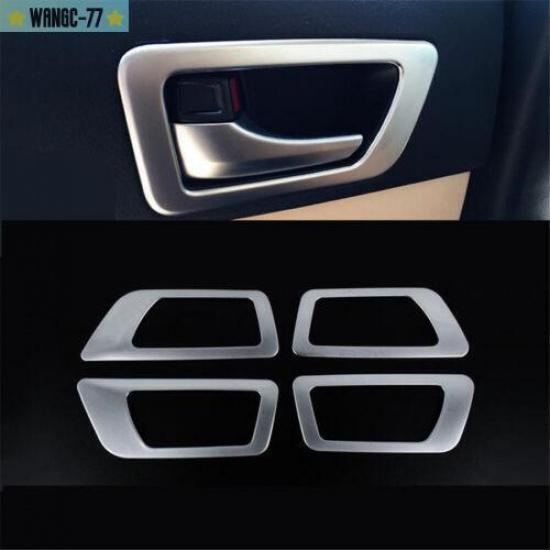 Silver Inner Car Door Handle Bowl Cover Trim Fit For Toyota Highlander 17-19 New