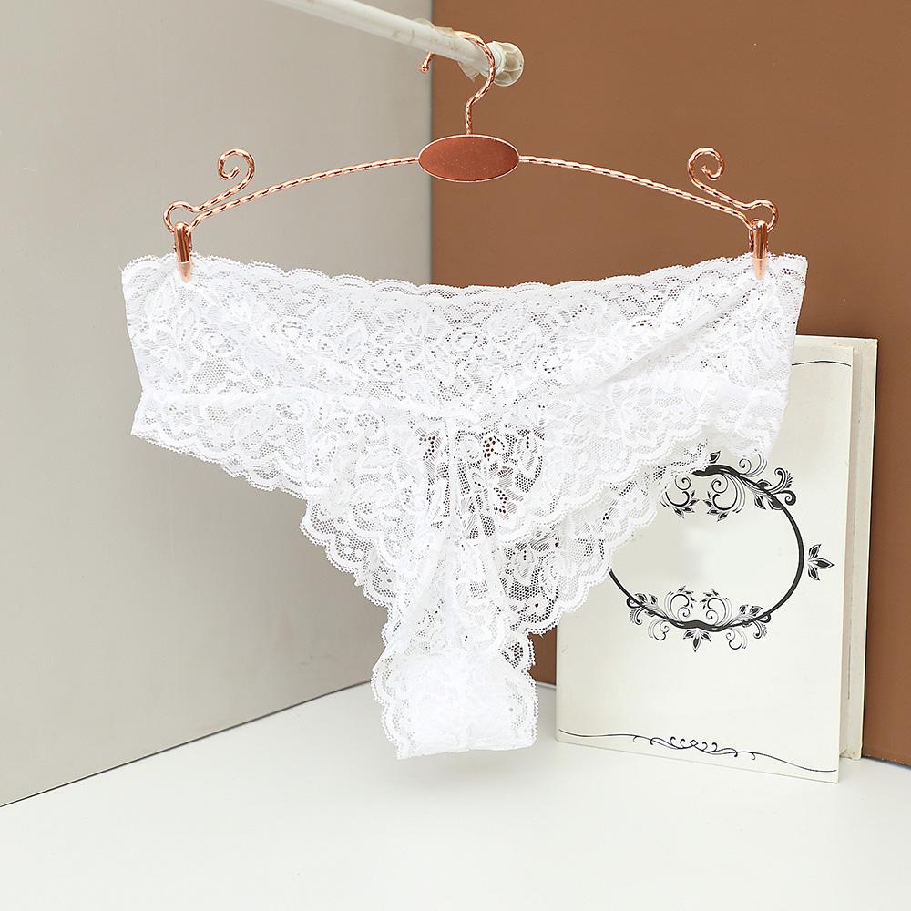 Transparenter französischer Spitzen-Tanga Damenhöschen Sexy G-String Damen nahtlose Unterwäsche 201