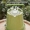 Plastic Green Plant Flower Pot Thickened Resin Gallon Pot Balcony Planting Flower Pot Root Control Breathable Seedling Planters