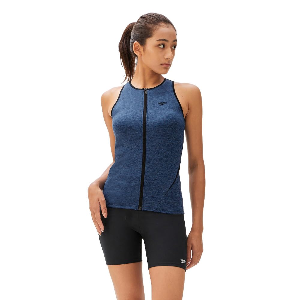 

Фитнес купальник Diagona Zip Separates SFW22250 смешанный синий темно-синий M [Speed] женский