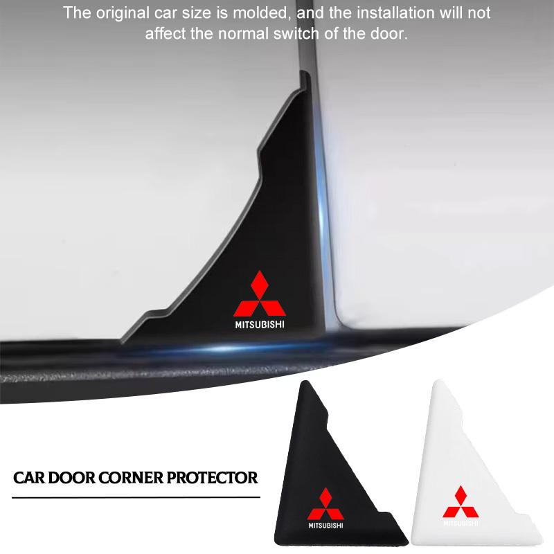 Silicone Car Door Corner Cover Bumper Anti-Scratch Protector For Mitsubishi ASX Lancer Pajero Outlander L200 Lancer EX Pajero