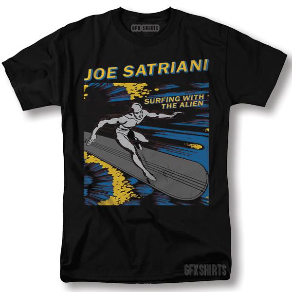 Joe Satriani Shirt Surfing with the Alien Concert Tour Merch Graphic T-Shirt L