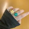 Wind Vitaliteit Meisje Kleurcontrasterende Bloem Ring Koreaanse Klop Schattig Kinderlijke Snoepkleur Schattig Verstelbare Wijsvinger Ring