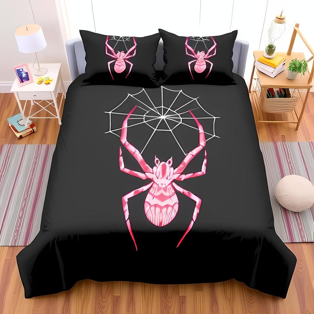 Comforter Spider Bedding Set For Children Kids And Adult Home Decor Queen Size Warm Soft Breathable And Comfortable