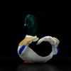 Simulation Cole Duck Plüschtier - Grüne Cole Ente Realistisches Stofftier Weiches Plüschtier 12 Zoll Realistische PP-Baumwolle Geschenk für Jungen und Mädchen Zuhause