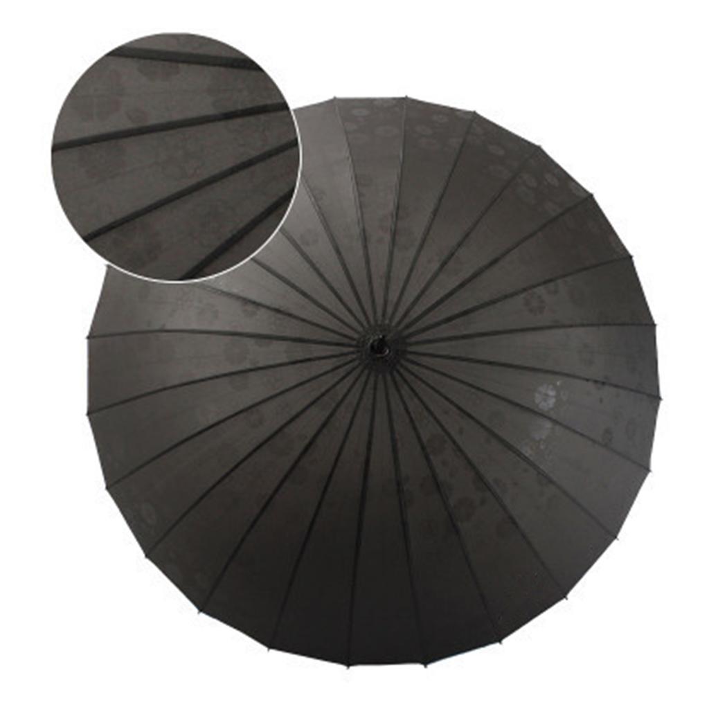 Long Handle Umbrellas Ultra Large Retro Style Umbrella J Stick 24 Ribs Dual-Use Umbrellas Strong Windproof Umbrellas