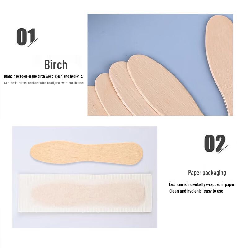 Disposable Wooden Mini Tasting Spoons