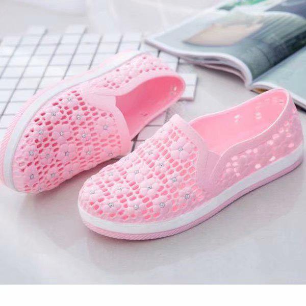 Women Waterproof Hole Shoes Travel Shoes Loafersbuy at a low prices on