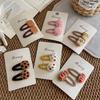 Wool Felt Cartoon Bread Slices Biscuits BB Clip Cute Bangs Side Clip Hairpin Funny Hair Clip Children's Hair Accessories