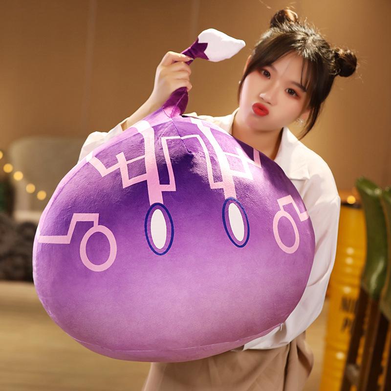 Slime Dango Hug Pillow Plush Toy & God's Eye Doll Backrest Cushion - Perfect Girl's Gift