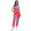 Unisex Retro 70er Jahre Hippie Disco Tanz Kostüm Set