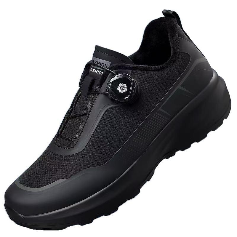 Soft-soled Men's Shoes New Outdoor Hiking Shoes Rotating Button Casual Sports Shoes Platform Dad Shoes