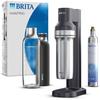 Machine a soda - SodaTRIO Noire - 1 Bouteille 1L et 1 Cylindre de CO2 inclus