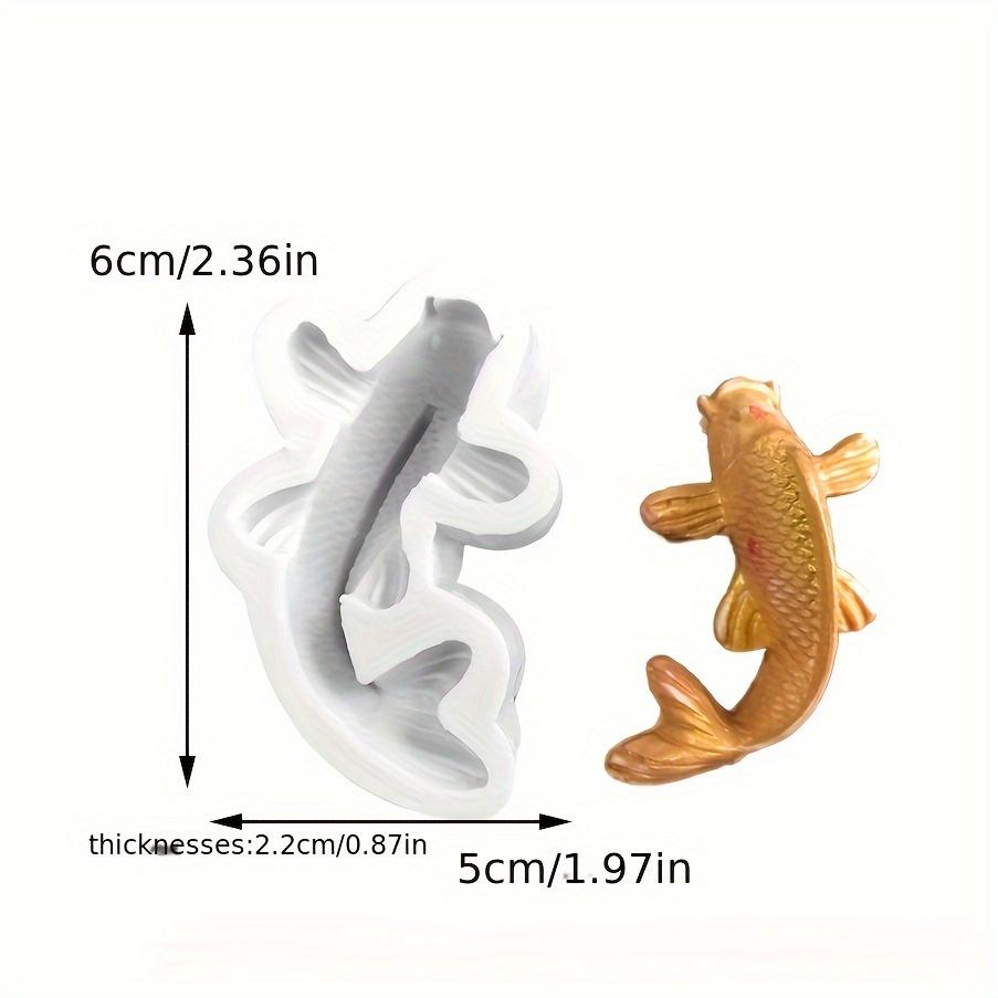 3pcs Premium Silicone Carp Mold Set - DIY Fish Tank Decor Craft Kit for Plaster, Epoxy Resin & Crystal Casting