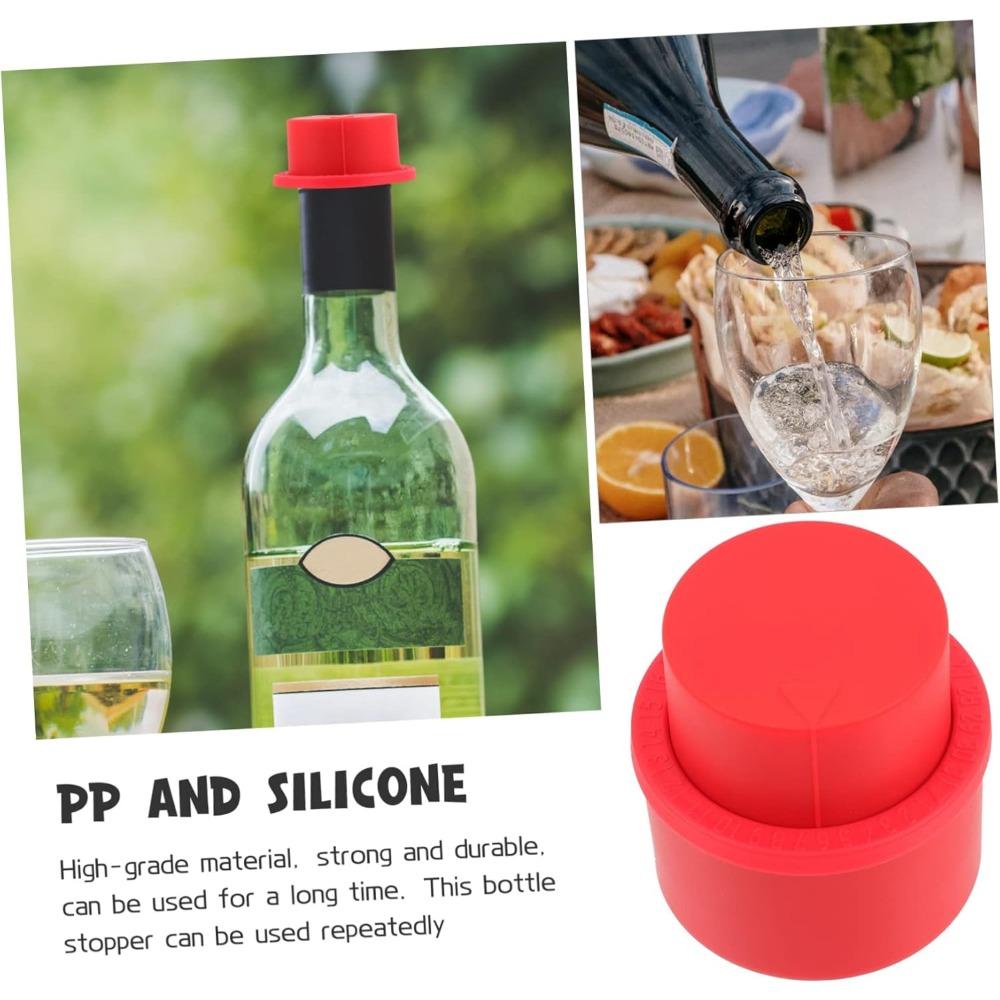 Press Type Inflatable Soda Cap, Beverage Bottle Cap, Glass Bottle Stopper, Pump Cap, Bottle Sealing Stopper, Wine Saver