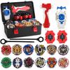 Set 12pcs Beyblade Portable Gyro B122 B125 B127 With Foam Kids Toys Storage Case