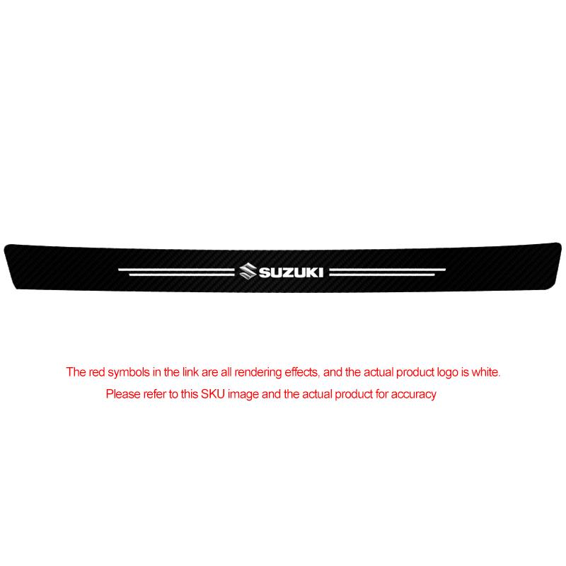 High-quality Carbon Fiber Car Door Sill Protector Sticker For Suzuki Jimny Samurai Vitara Swift Baleno Ignis Splash Kaiser Swace